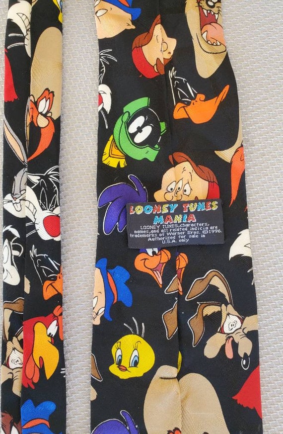 Looney Tunes Vintage Silk Tie - image 7