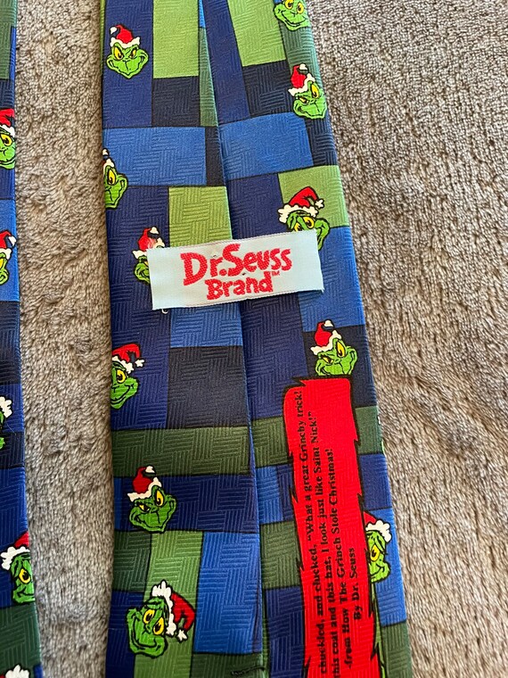 Vintage Dr Seuss Grinch Necktie - image 5