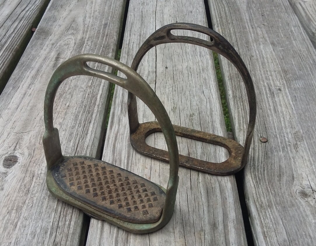 Vintage Stirrup Set Saddle Stirrups Etsy