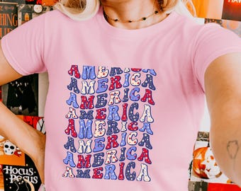 Patriotic Shirt 4th of July Shirt 250th Anniversary Faux Patchwork USA Shirt America Shirt 1776- 2026 Independence Day Tee USA Flag Shirt
