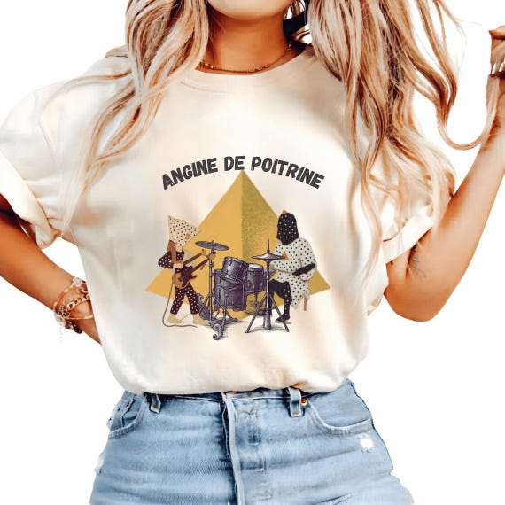 Angine De Poitrine Band T-shirt, Angine De Poitrine Tee - Etsy