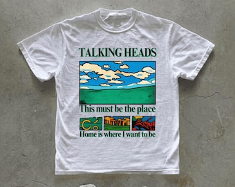 Talking Heads Graphic T-Shirt | This Must Be the Place Lyric Tee | 70s Rock Inspired Shirt