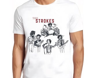The Strokes band Tour Rare Tee Shirt Size S-4XL Classic