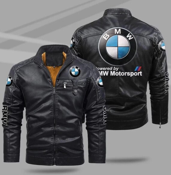BMW Jacket, Men's Original Cowhide Leather Jacket | Biker's Racing Leather Jacket | BMW touring Jacket | Best Birthday Gift for him