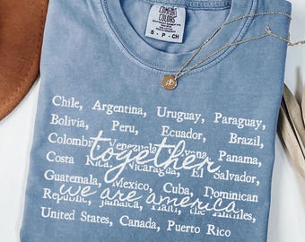 Comfort Colors® Together We Are America Shirt, 4th Of July Shirt, More Powerful Than Hate Is Love Shirt