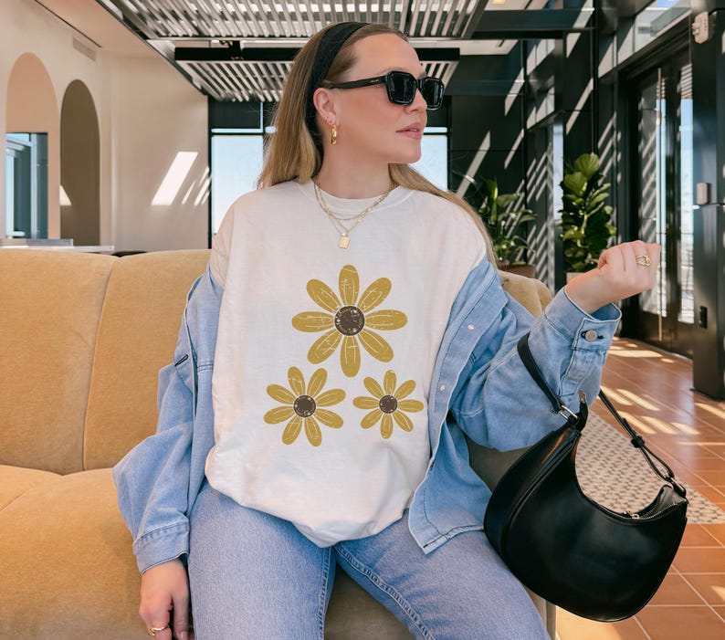 Subtle FDT Shirt, Anti Donald Trump Sweatshirt, Floral FDT Gift, Flower Anti Trump Shirt, Anti MAGA Shirts, Political Tee, Feminist Shirt image 9
