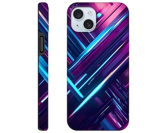 Futuristic Phone Case - Sleek Dual-Layer Protection for Latest Models - Trendy Glossy Finish