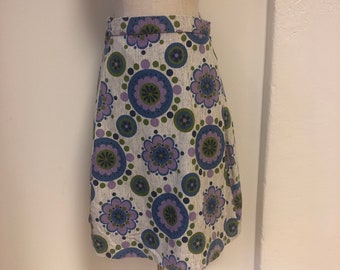 Flower Power A-line Wrap Skirt M/L