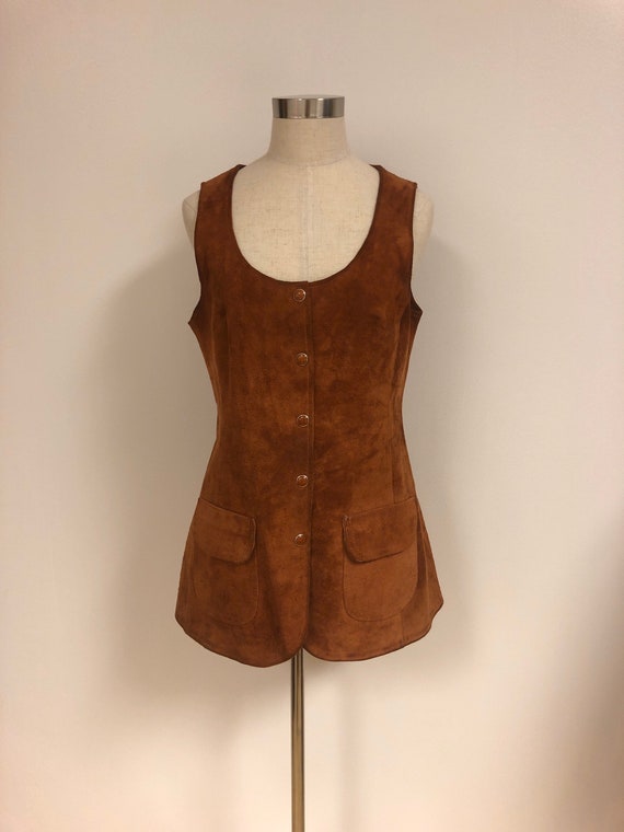 Rust Suede Tunic 60s M