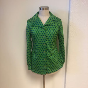 Flower Power Top 70s M