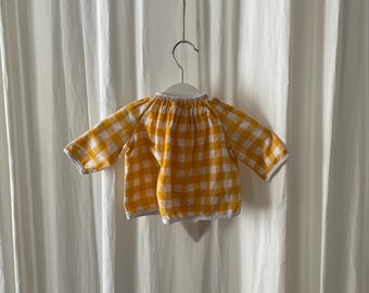 Yellow White Top Baby Vintage 70 3M