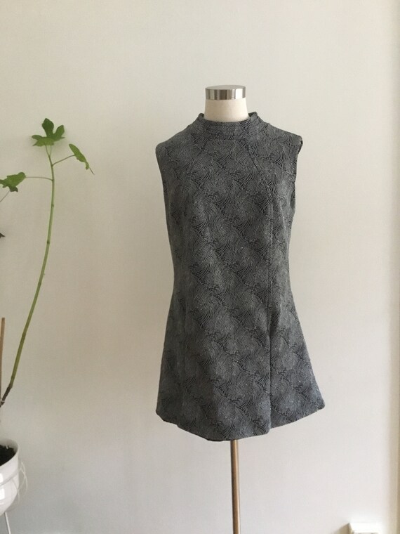 Metallic Mini Dress/Tunic 60s