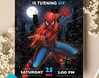 スーパーヒーローアドベンチャー誕生日招待状、印刷可能なアベンジャーズパーティー招待状、子供向けスーパーヒーローテンプレート、デジタルダウンロード