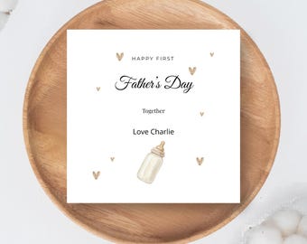 Primeiro cartão do Dia dos Pais do bebê