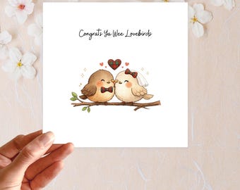 Cartão de Casamento "Recém-Casados 2026", Cartão de Parabéns | Entrega Padrão Gratuita