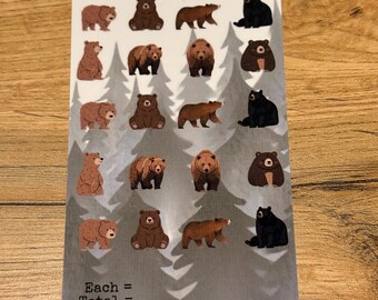 A6 Woodland Animal Savings Challenge Cards | Bear, Bird, Mouse, Squirrel Trackers Vol 2