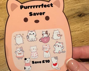 Trackers plastifiés pour le placement d'espèces | Fraise, pâtisserie, chat, carotte, fleurs | Pour le plaisir, établir un budget