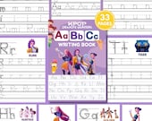 Kpop Demon Hunters Alphabet Tracing Handwriting Practice Sheets Preschool Writing Worksheets Kids Activities Busy Book Learning Educational