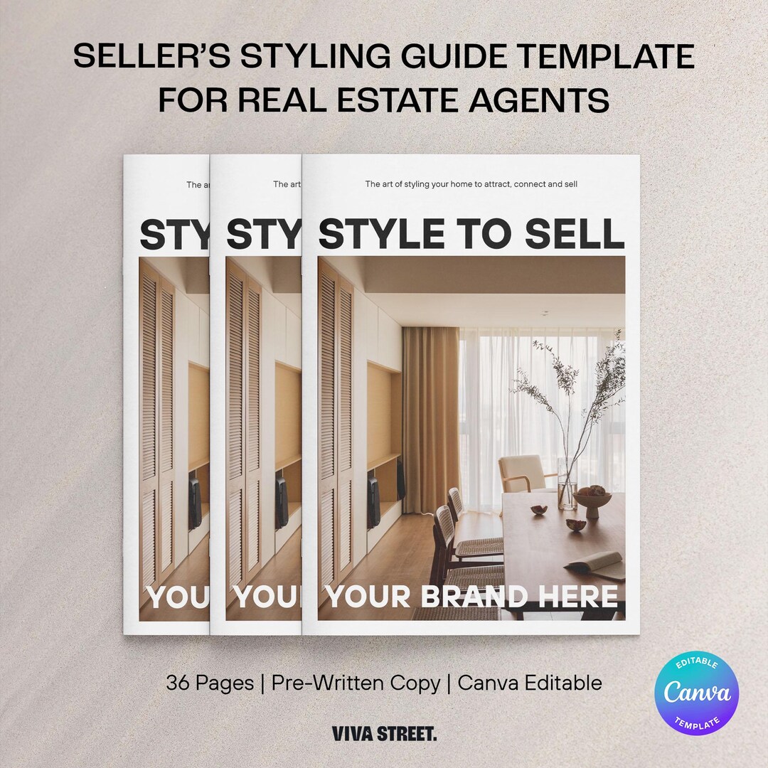 Editable Home Styling Guide Template for Real Estate Agents | 36-page ...