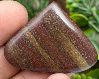 Natural Red Narmade Agate Cabochon For Jeweller Making 34.50 Carats One 28X37X4 mm Size