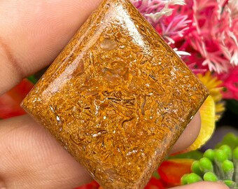 Natural Brown Mariyam Jasper Cabochon For Jeweller Making 70.80 Carats One 45x38x8 mm Size