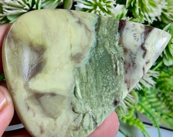 Natural Green Serpentine Cabochon For Jeweller y Making 120.00 Carats One 61x50x6 mm Size