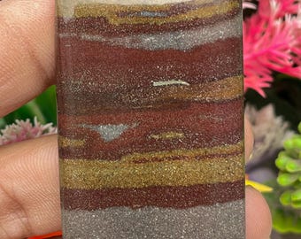 Natural Red Narmade Agate Cabochon For Jeweller Making 100.00 Carats One 49x32x6 mm Size