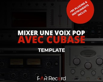 Mix a Pop Vocal with Cubase – Ready-to-Use Template (Stock Plugins) + 90 Free Plugins Included