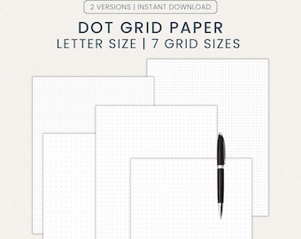 Dot Grid Paper Bundle | Letter Size Printable PDF