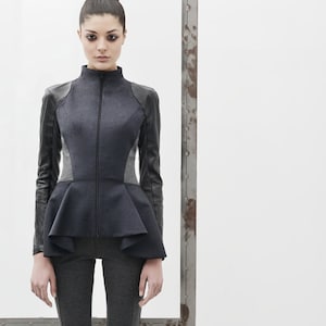 Navy shop peplum jacket