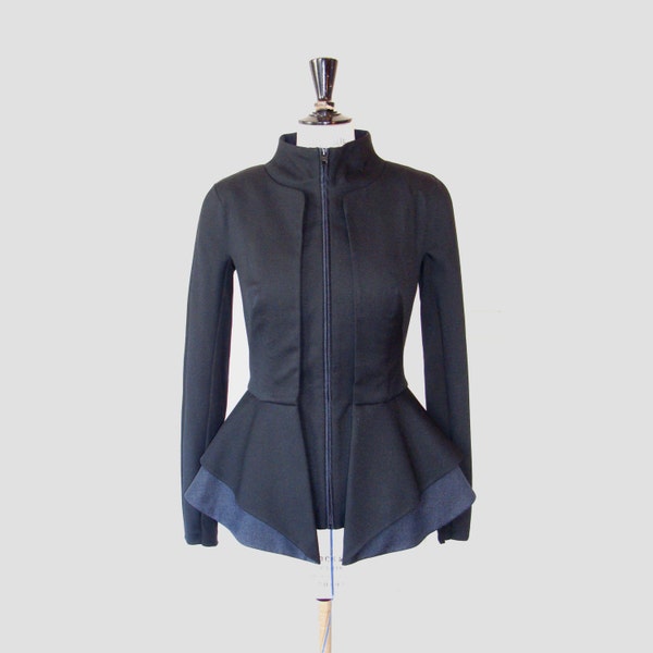 Offshoulder Peplum Coat (Various Colours)