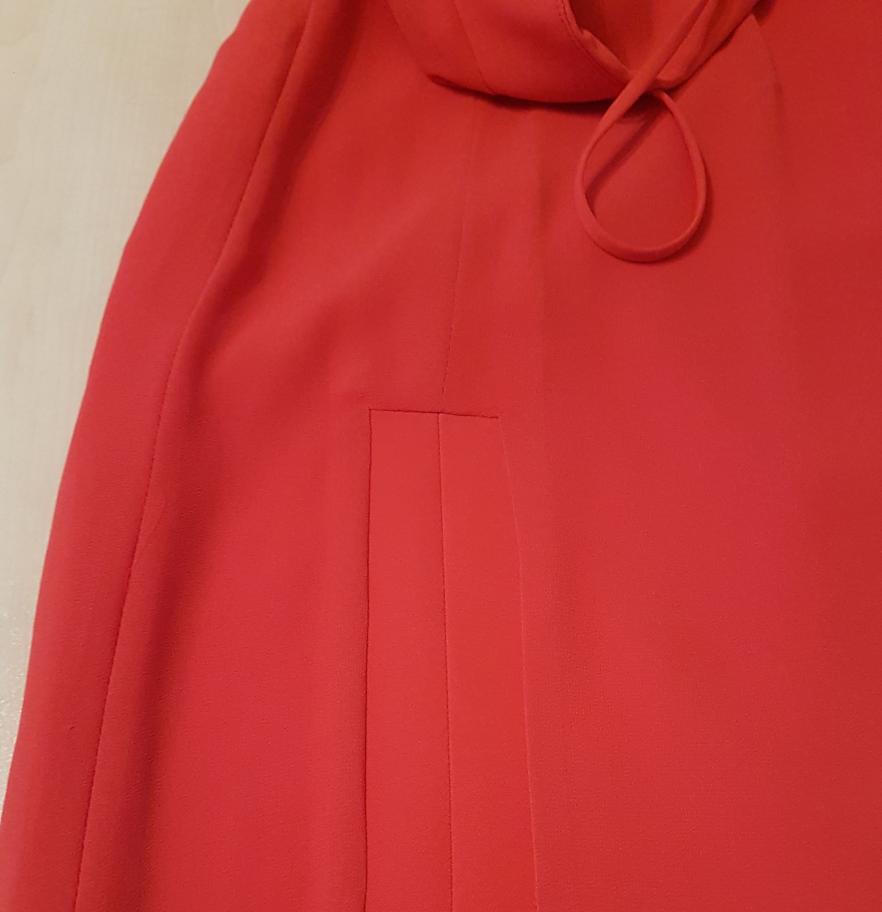 RED Elegant Formal Dress. Minimal Tailored Dress. Basic Long - Etsy