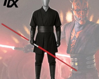 Darth Maul inspirierte Wolle Sith Cosplay Kostüm - Star Wars Dark Side Outfit.