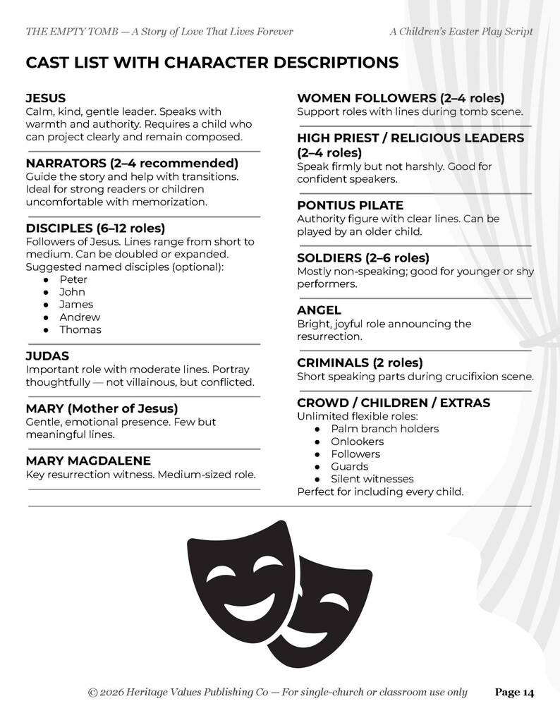 Children's Easter Play Script | Complete Church Production Kit (digital ...