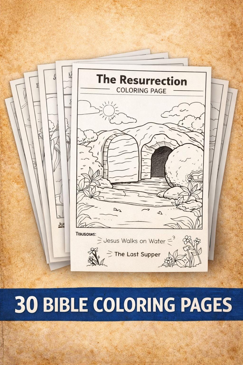 30 Bible Coloring Pages for Kids | Printable Christian Coloring Book ...