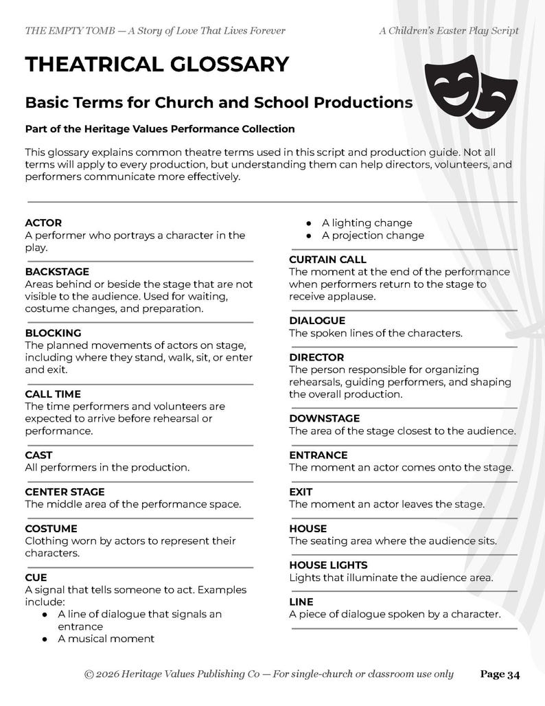 Easter Script For Children Children's Easter Play Script | Complete Church Production Kit (digital ...