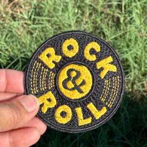 Trucker Hat patch , iron on patch , music patch , record patch
