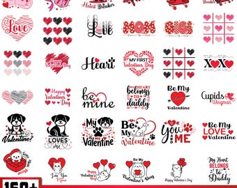 Mega Valentine's day svg png bundle, Valentine Shirts svg, Be Mine Svg, Valentine Gift Svg, Retro Valentine, Retro Love Clipart, cat dog svg