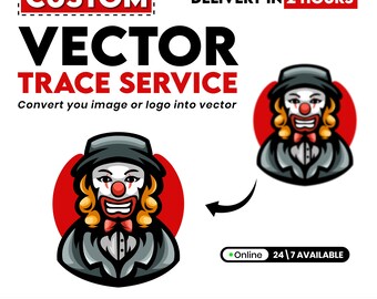 Custom Image to Vector SVG, Photo to SVG, Photo to Vector Image to Vector Custom Cutting File, Logo to Vector, Convert to SVG, Logo Redesign
