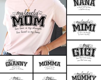 Mama Heart SVG Bundle, Mother's Day, Custom Names Mother's Day, Easter Png (Digital Download)