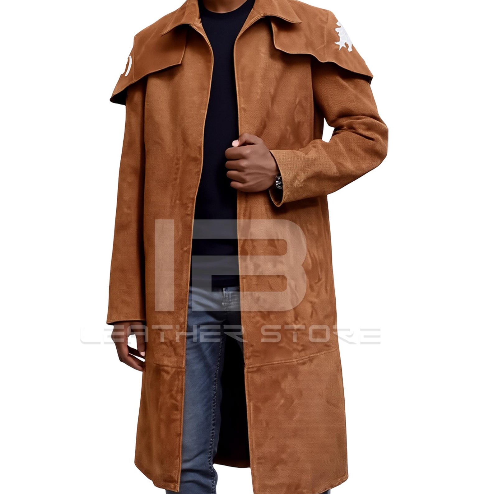 NCR Ranger Suede Leather Trench Coat: Post Apocalyptic Cosplay - Etsy