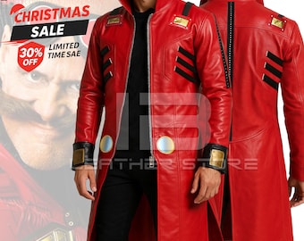 Sonic 3 Dr. Robotnik Cosplay Jacket, Eggman Costume, Halloween Christmas Party Outfits for Men