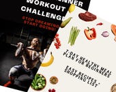 7-Day Beginner Home Workout & Healthy Meal Plan Bundle (Digital PDF)