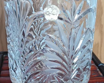 Vintage Crystal Clear Industries "Madrid"  Biscuit Jar with Lid