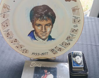 Vintage Elvis Presley Memorabilia Lot - 3 piece set