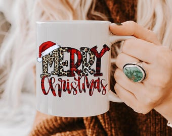 Taza de Feliz Navidad, Taza de Café Navideña, Taza Navideña Retro, Taza Para Navidad