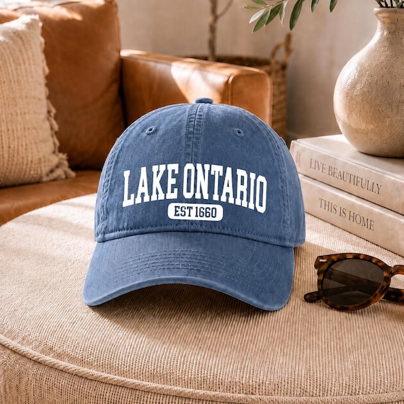 Lake Ontario Forever Hat, Not Lake America Cap, Minimalist Great Lakes Protest Gift