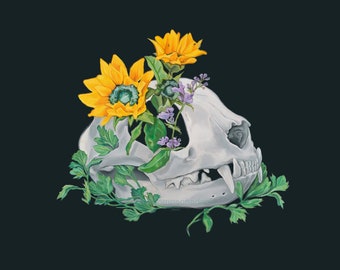 Tivali Cat Skull Digital Instant Download