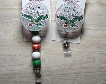 Philly Football Badge Reel | Philly Inspired ID Holder– Retractable