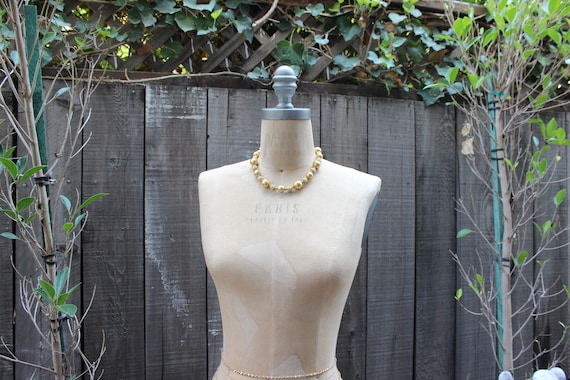 Vintage 1980's Gold Bauble Necklace - image 2